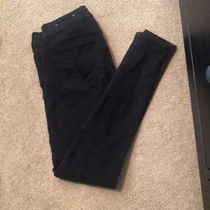 Distressed black pants
